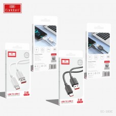 USB кабель Earldom EC-183C для Type C, 2.4A, белый