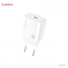 Блок питание USB Type C (сеть) Earldom EU61, 30W, белый