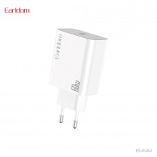 Блок питание USB Type C (сеть) Earldom ES-EU62 , 60W, белый