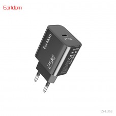 Блок питание USB Type-C (сеть) Earldom ES-EU63, (25W), черный