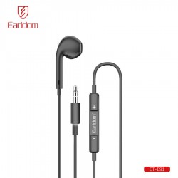Наушники Earldom ET-E91 (на одно ухо) с микрофоном, внутриканальные, Jack 3.5мм, цвет:черный