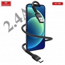 USB кабель Earldom EC-100M для micro,2.4A, черный