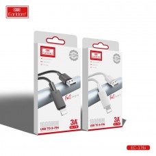 USB кабель Earldom EC-176I для iPhone, 2,4A, черный