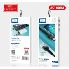 USB кабель Earldom EC-100M для micro,2.4A, черный