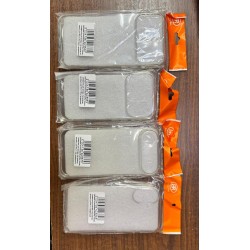 Накладка силиконовая Brauffen тонкая (отверстие для камеры под размер камеры) для iPhone 17 PRO MAX, прозрачный