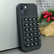 Накладка силиконовая "Липпер" (присоска) с бархатом внутри для iPhone 11, черный
