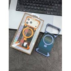 Накладка карбон Magsafe для Samsung Galaxy S25 Ultra, розовый