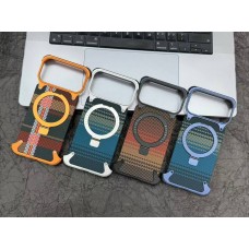 Накладка карбон Magsafe для iPhone 17 PRO MAX, оранжевый Накладка карбон Magsafe для iPhone 17 PRO MAX, оранжевый