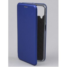 Чехол книга на силиконовой основе и магните для Samsung Galaxy A05S Book, с округленными краями, синий