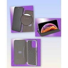 Чехол книга на силиконовой основе и магните для Xiaomi Redmi 15 4G Book, с округленными краями, темно-синий