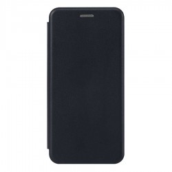 Чехол книга на силиконовой основе и магните для Xiaomi Redmi Note 15 Pro (4G) Book, с округленными краями, черный