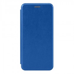 Чехол книга на силиконовой основе и магните для Xiaomi Redmi A7 Pro 4G Book, с округленными краями, синий