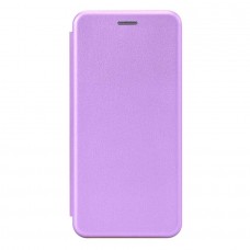 Чехол книга на силиконовой основе и магните для Xiaomi Redmi 15 4G Book, с округленными краями, светло-фиолетовый