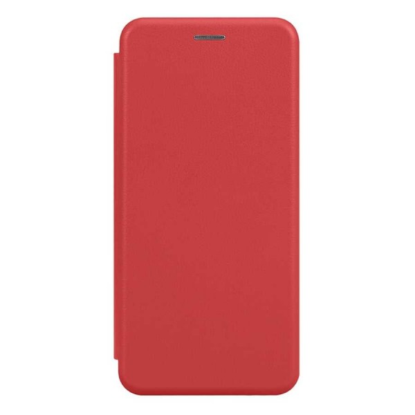 Купить Чехол книга на силиконовой основе и магните для Xiaomi Redmi 15 4G Book, с округленными краями, красный - 00-00060549 оптом