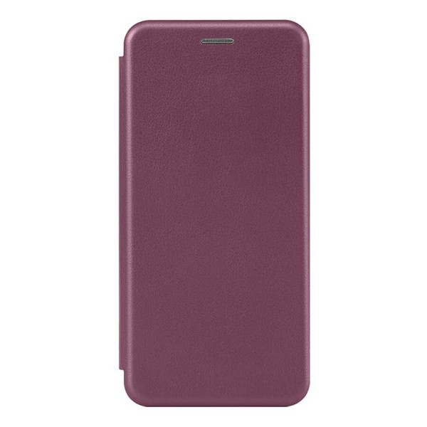 Купить Чехол книга на силиконовой основе и магните для Xiaomi Redmi 15 4G Book, с округленными краями, бордовый - 00-00060547 оптом