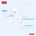 Купить Наушники EarPods Earldom ET-E74 внутриканальные с микрофоном, разьем USB-C, белый - 00-00054743 оптом