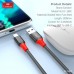 Купить USB кабель Earldom EC-186C для Type C, 2.4A,нейлон, черный - 00-00054576 оптом