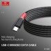 Купить USB кабель Earldom EC-186C для Type C, 2.4A,нейлон, черный - 00-00054576 оптом