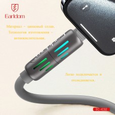 USB кабель Earldom EC-IC02 4в1 ,USB/ Type C - Type C/iPhone, 240W, (1,2метра) черный