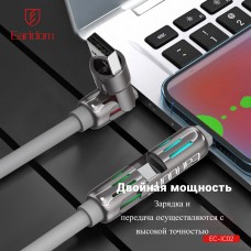 USB кабель Earldom EC-IC02 4в1 ,USB/ Type C - Type C/iPhone, 240W, (1,2метра) черный