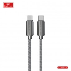 USB кабель Earldom EC-188 C-C Type C - Type C, 60W,нейлон, черный