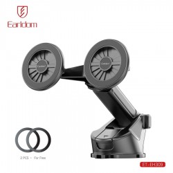 Держатель автомобильный магнитный Earldom ET-EH309 на торпеду, (на два телефона), черный