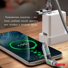 USB кабель Earldom EC-IC02 4в1 ,USB/ Type C - Type C/iPhone, 240W, (1,2метра) черный