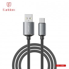 USB кабель Earldom EC-199C для Type C, 3A, (1.2м), черный