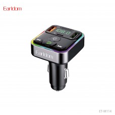 ФМ модулятор (2USB выхода + USB-C, Bluetooth) Earldom ET-M114 (27W) с подсветкой ФМ модулятор (2USB выхода + USB-C, Bluetooth) Earldom ET-M114 (27W) с подсветкой