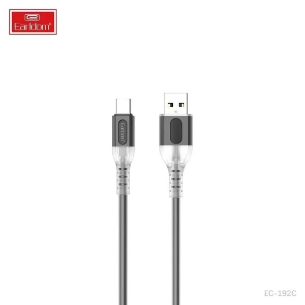 Купить USB кабель Earldom EC-192C для Type C, 3A, черный - 00-00056756 оптом