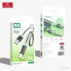 USB кабель Earldom EC-192C для Type C, 3A, черный