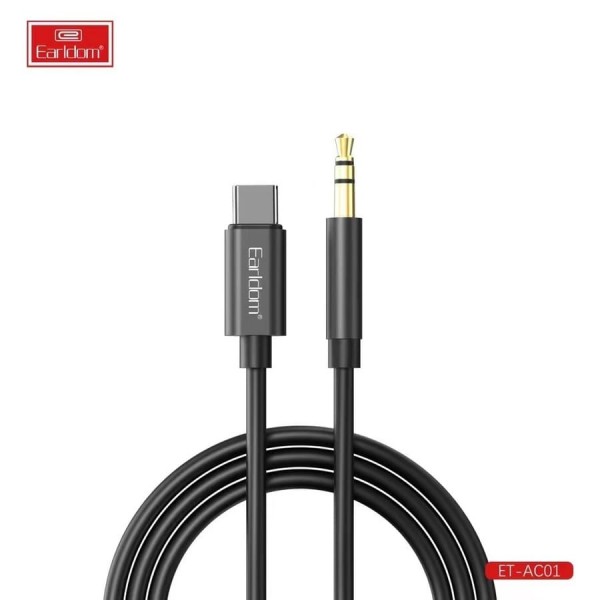 Earldom AC01 AUX кабель для Type C, черный
