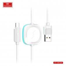 USB кабель Earldom ET-WC39 2в1 для зарядки часов Apple Watch и телефона разьем Type-C,3A