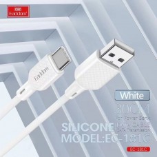 USB кабель Earldom EC-181C для Type C, (длина 30см), белый