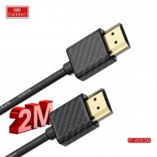 Кабель Earldom ET-W24 HDMI(M) - HDMI(M), 2м ,карбон, черный