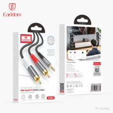 AUX кабель - 2RCA Earldom AUX81, стерео-аудио, длина 1.5м