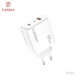 Блок питание USB (сеть) Earldom ES-EU53 65W (3выхода USB-A+USB-C+USB-L), белый