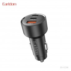 Блок питание USB (авто) Earldom ES-CC58 (65W), 2USB-C выхода+ USB A