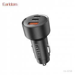 Блок питание USB (авто) Earldom ES-CC58 (65W), 2USB-C выхода+ USB A