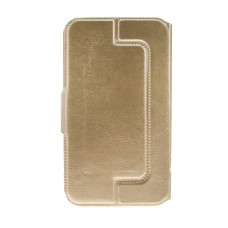 Универсальный чехол-подставка слайдер с магнитной застежкой 5.3-5.8 дюймов золотой