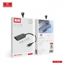 Адаптер Earldom ET-W11 карта видеозахвата 4K с HDMI на Type-C