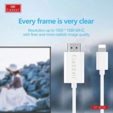 Кабель Earldom ET-W33 HDMI(M) - Lighting, 2м ,белый