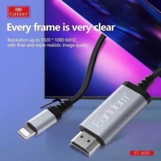 Кабель Earldom ET-W35 HDMI(M) - Lighting, 2м ,черный