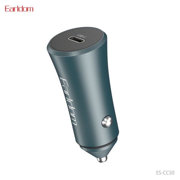 Купить Блок питание USB (авто) Earldom ES-CC50 (30W) , (USB- C), серебро - 00-00061202 оптом