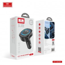 ФМ модулятор (USB, Bluetooth) Earldom ET-M106, 3.1A