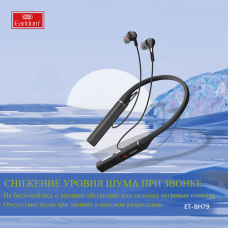 Наушники Earldom ET-BH79 Sport Bluetooth внутриканальные (мягкие вкладыши), черный