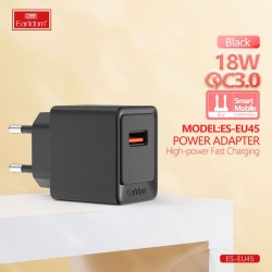 Блок питание USB (сеть) Earldom ES-EU45 3A(18W), черный