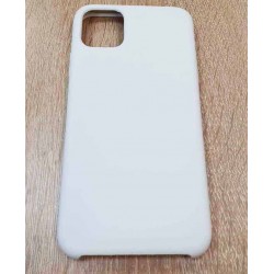 Накладка силиконовая под оригинал "без логотипа" для iPhone 16E в упаковке, белый