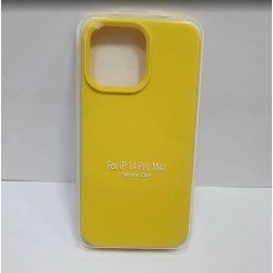 Накладка силиконовая под оригинал "без логотипа" для iPhone 16E в упаковке, желтый