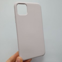 Накладка силиконовая под оригинал "без логотипа" для iPhone 16E в упаковке, серый